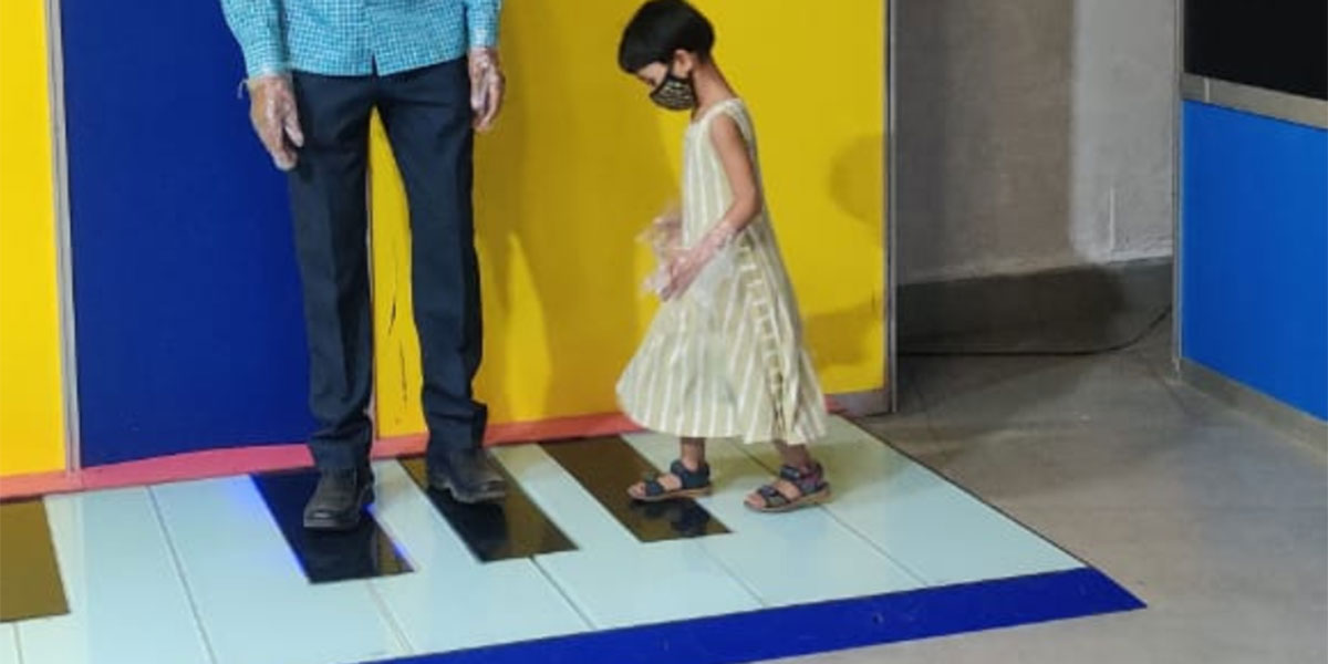 Floor Piano Exhibit
